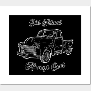 Old School Truck, Vintage, Classic Car Posters and Art